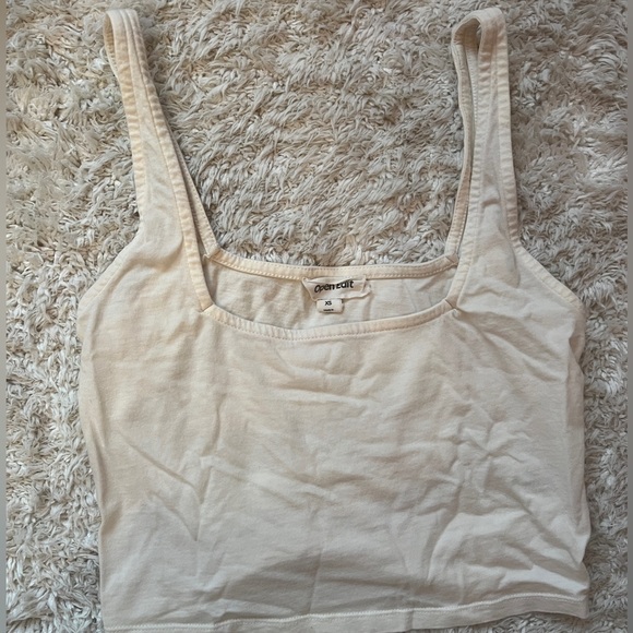 OPEN EDIT core sleep organic cotton & modal crop tank, XS - Picture 2 of 5